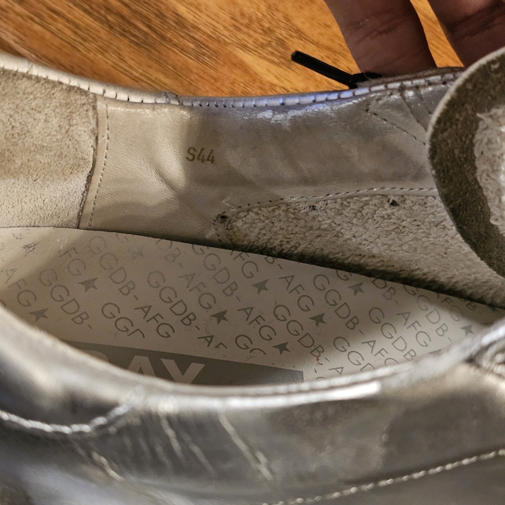 Golden Goose Limited Edition Superstar Sneakers in Silver | S44 - Picture 8 of 10